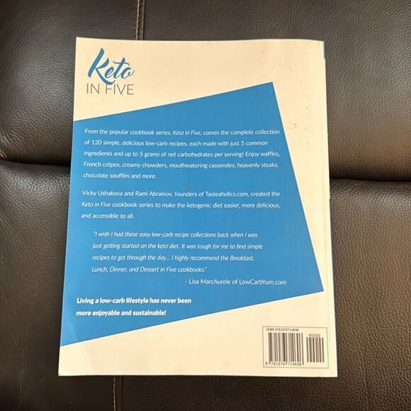 Keto in Five - the complete collection. 120 low- carb recipes. 281 pages. - Picture 8 of 8